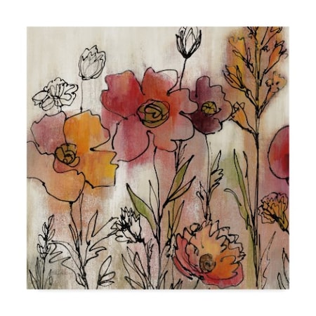 Silvia Vassileva 'Contemporary Botanical Cream Ii' Canvas Art,35x35